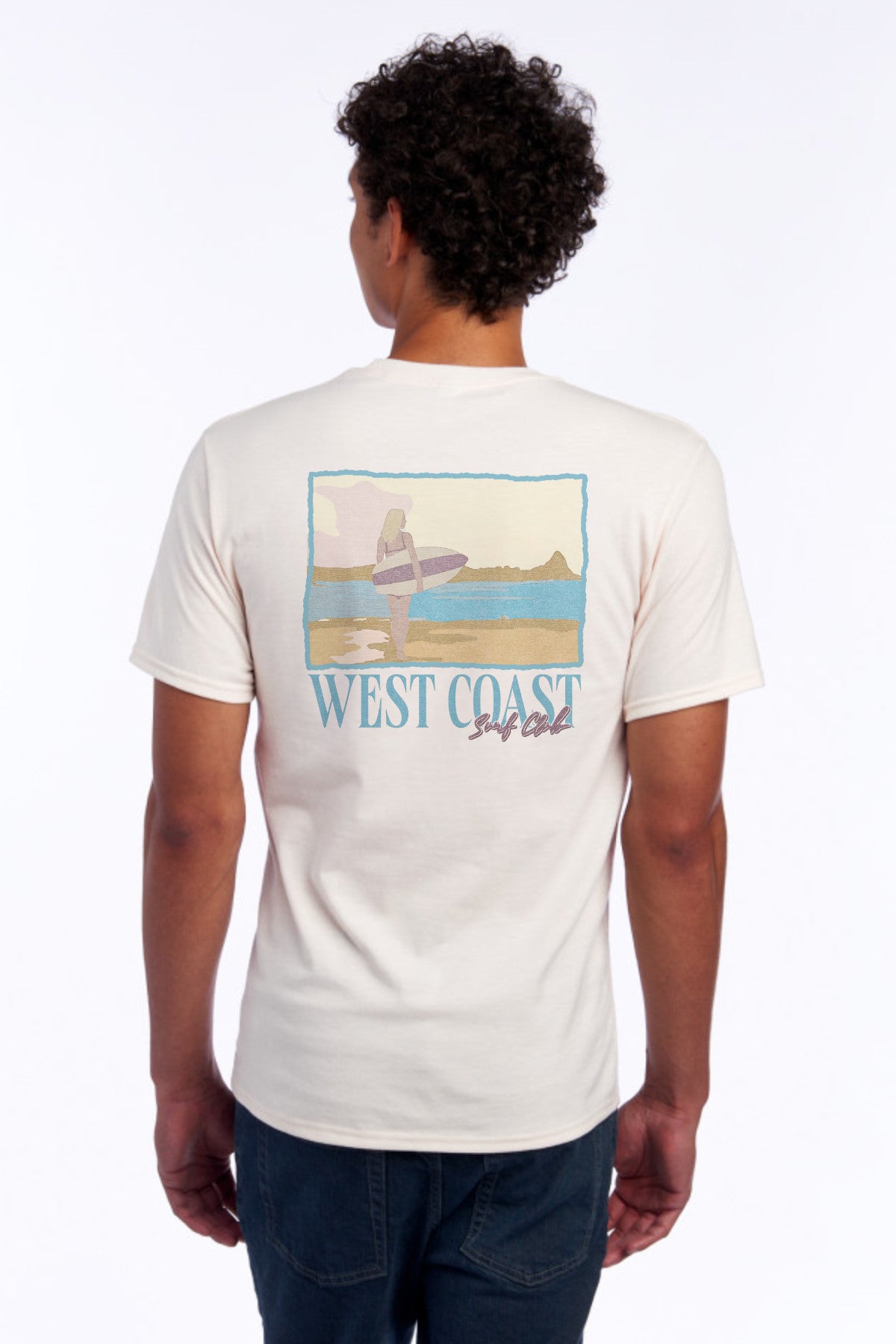 Surf Culture "West Coast Surf Club" Premium Cozy Soft Graphic Tee