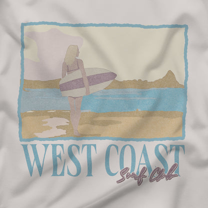 Surf Culture "West Coast Surf Club" Premium Cozy Soft Graphic Tee